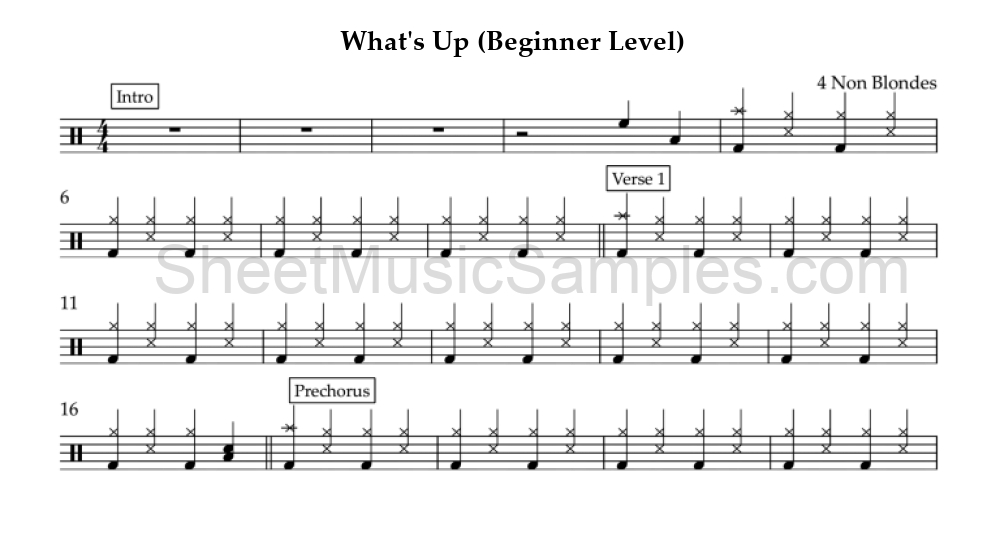 What's Up (Beginner Level)