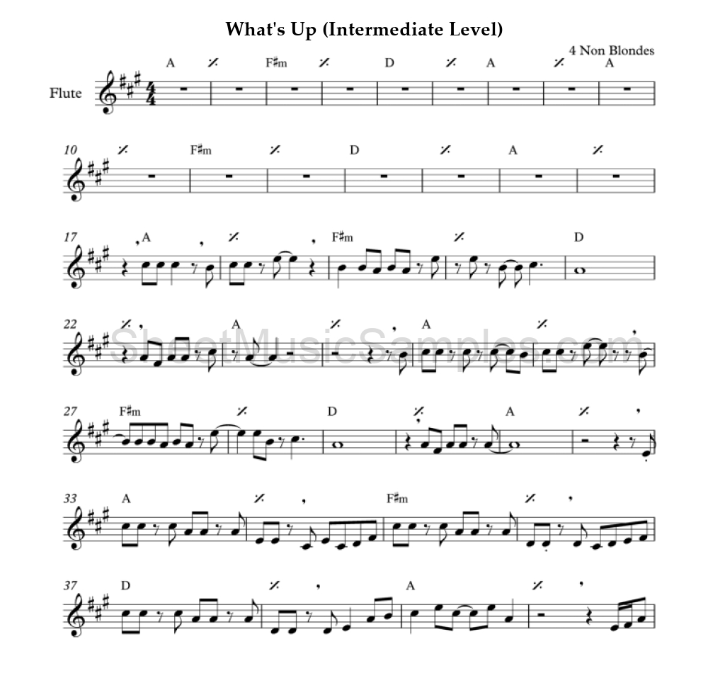 What's Up (Intermediate Level)