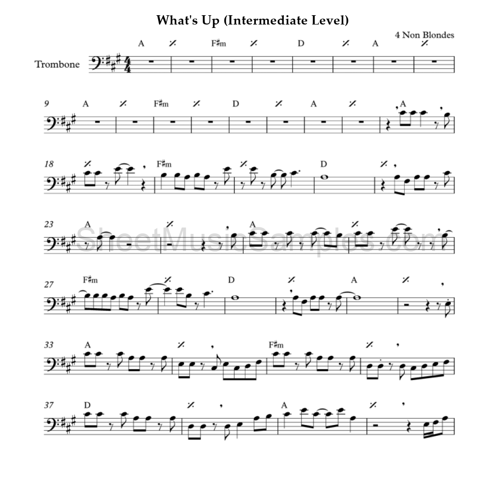 What's Up (Intermediate Level)