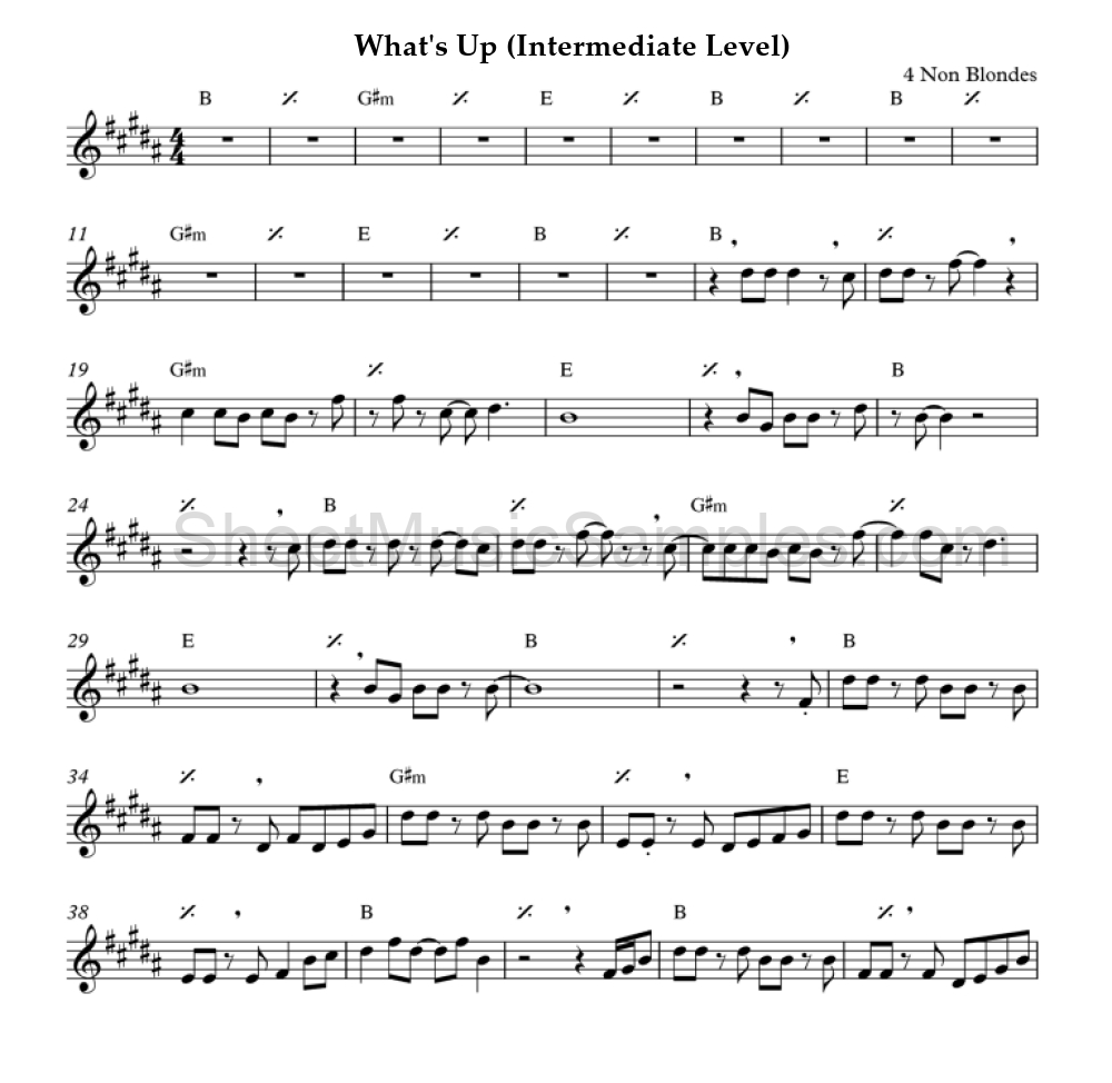 What's Up (Intermediate Level)