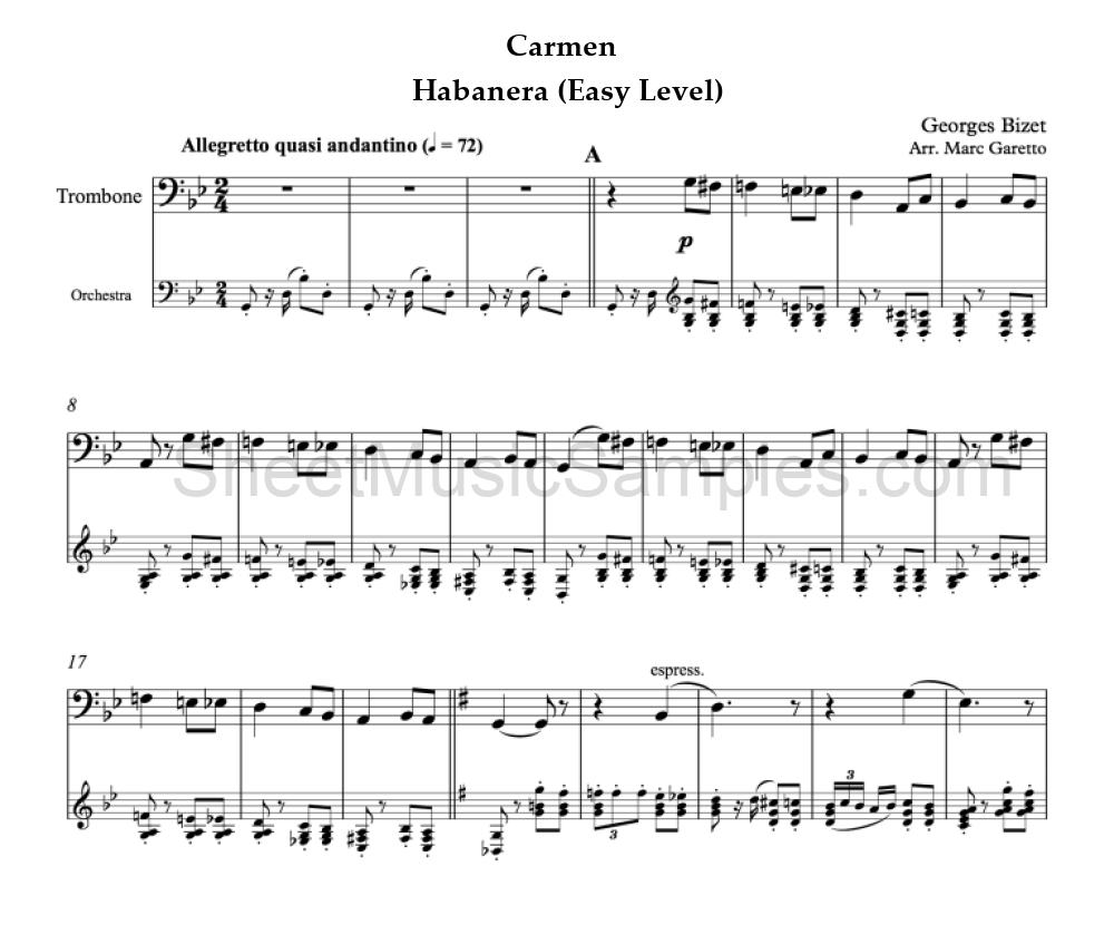 Carmen - Habanera (Easy Level)