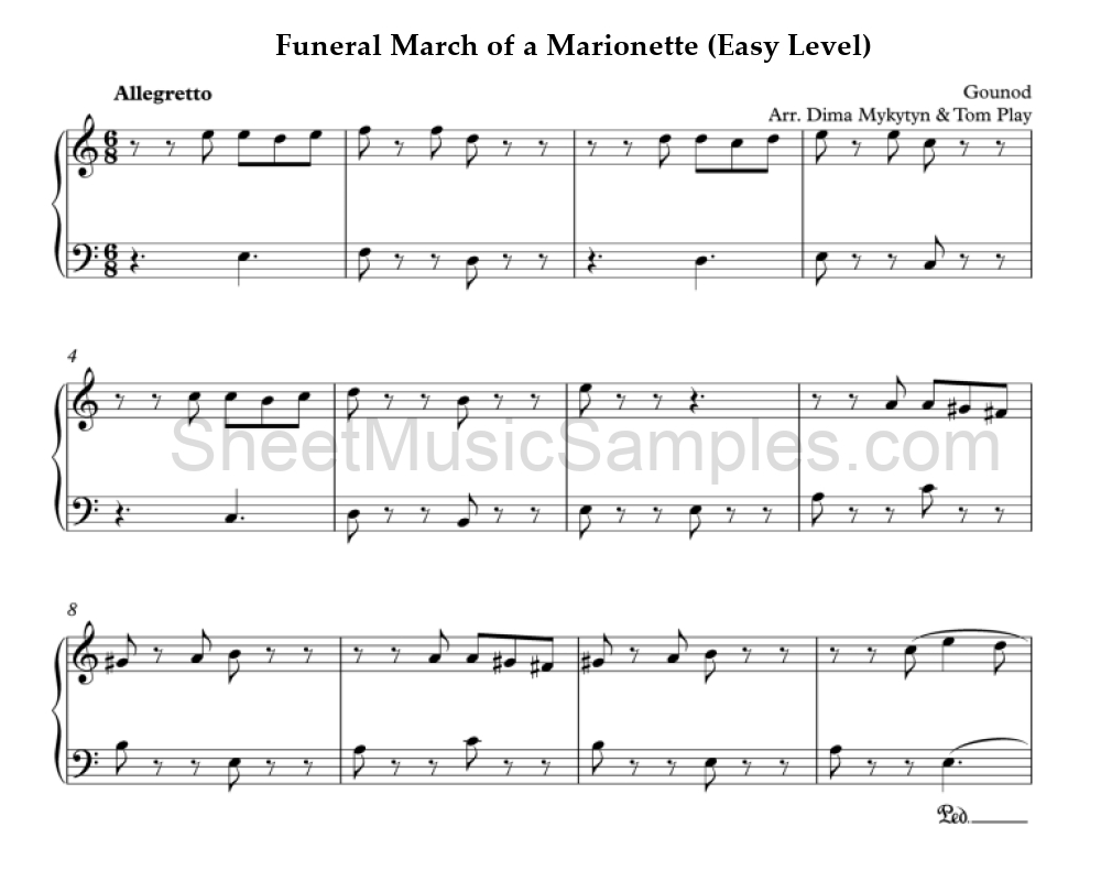 Funeral March of a Marionette (Easy Level)