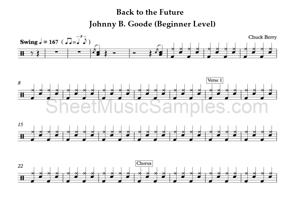 Back to the Future - Johnny B. Goode (Beginner Level)