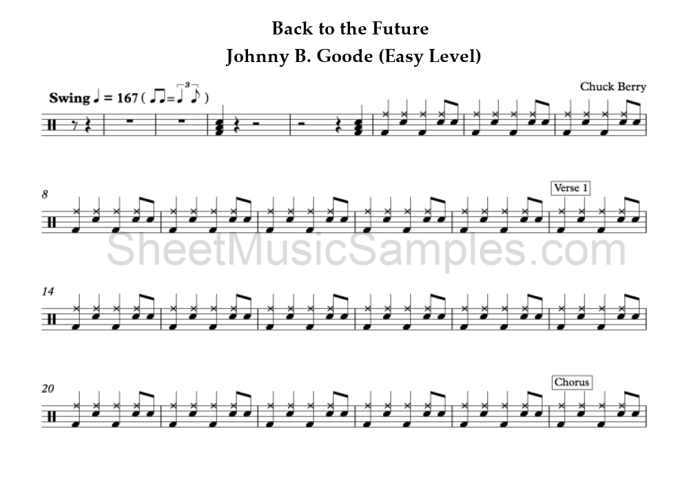 Back to the Future - Johnny B. Goode (Easy Level)