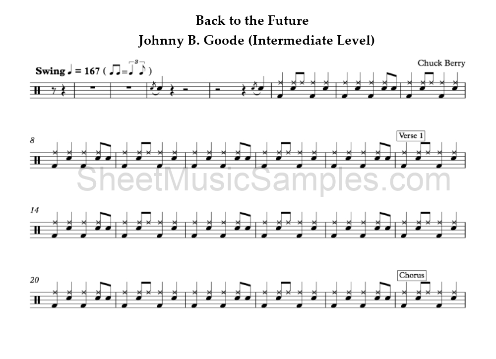 Back to the Future - Johnny B. Goode (Intermediate Level)