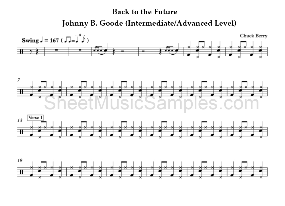 Back to the Future - Johnny B. Goode (Intermediate/Advanced Level)