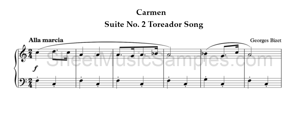 Carmen - Suite No. 2 Toreador Song