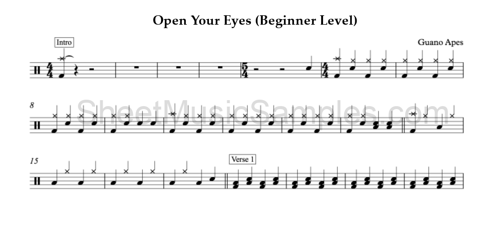 Open Your Eyes (Beginner Level)