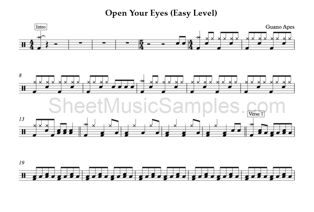 Open Your Eyes (Easy Level)