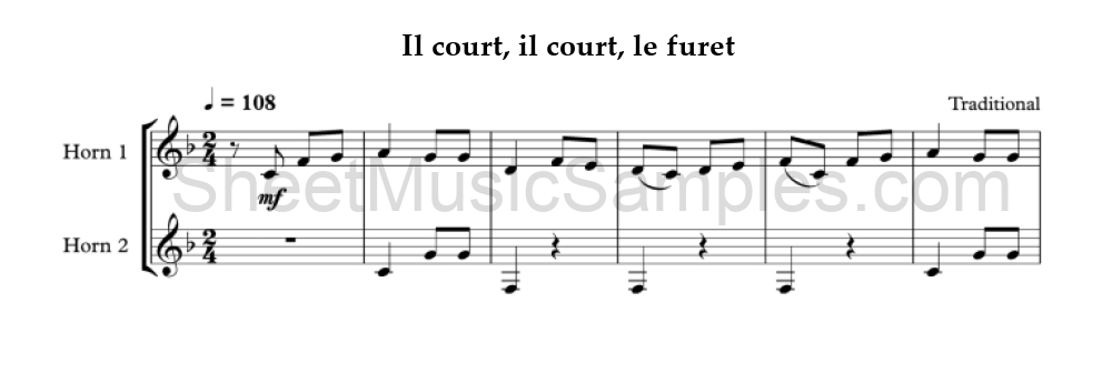 Il court, il court, le furet