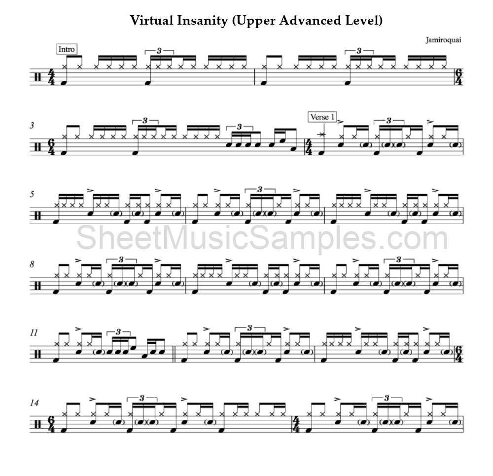 Virtual Insanity (Upper Advanced Level)