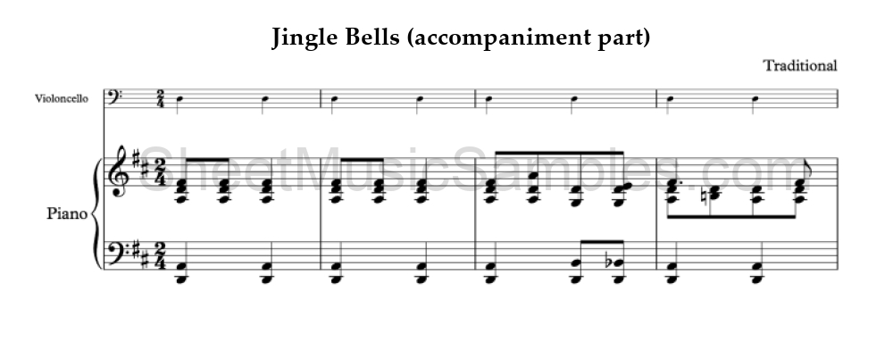 Jingle Bells (accompaniment part)