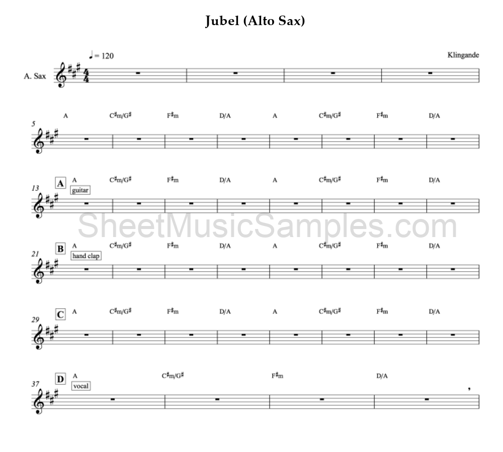 Jubel (Alto Sax)