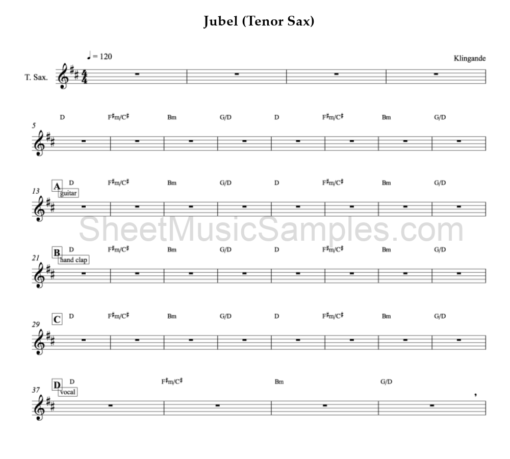 Jubel (Tenor Sax)