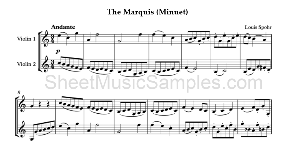 The Marquis (Minuet)