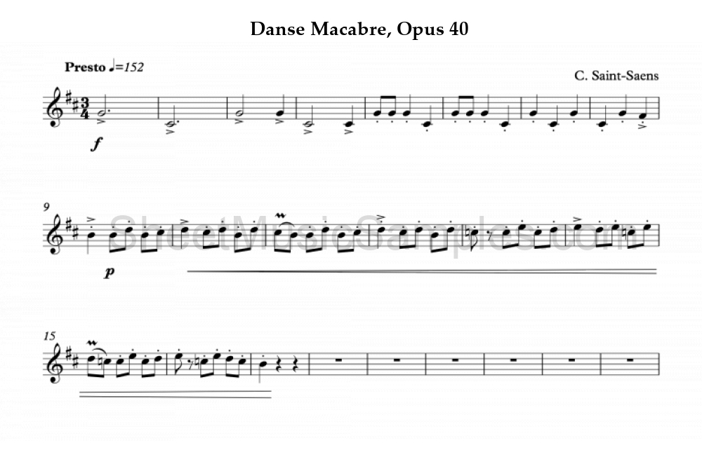 Danse Macabre, Opus 40