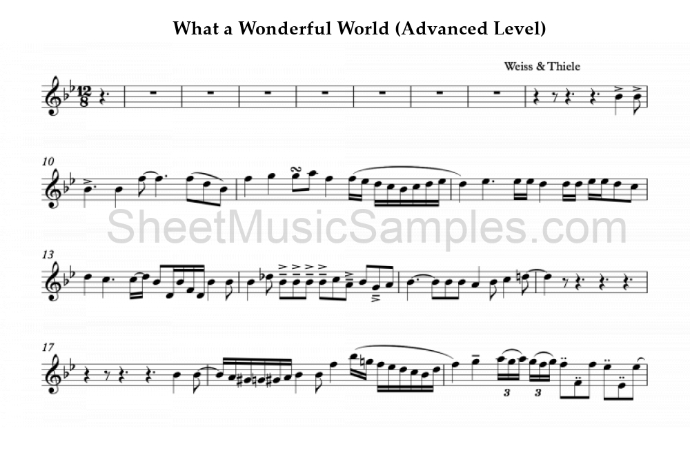 What a Wonderful World (Advanced Level)