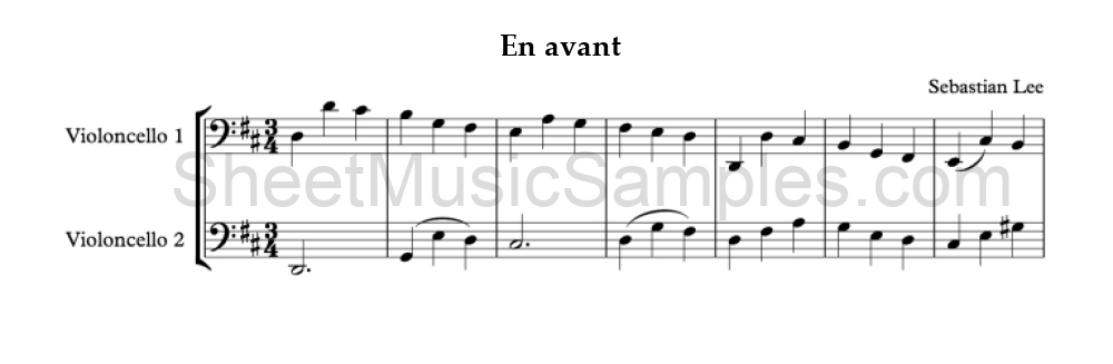 En avant