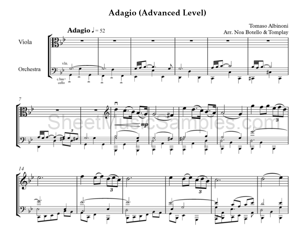 Adagio (Advanced Level)