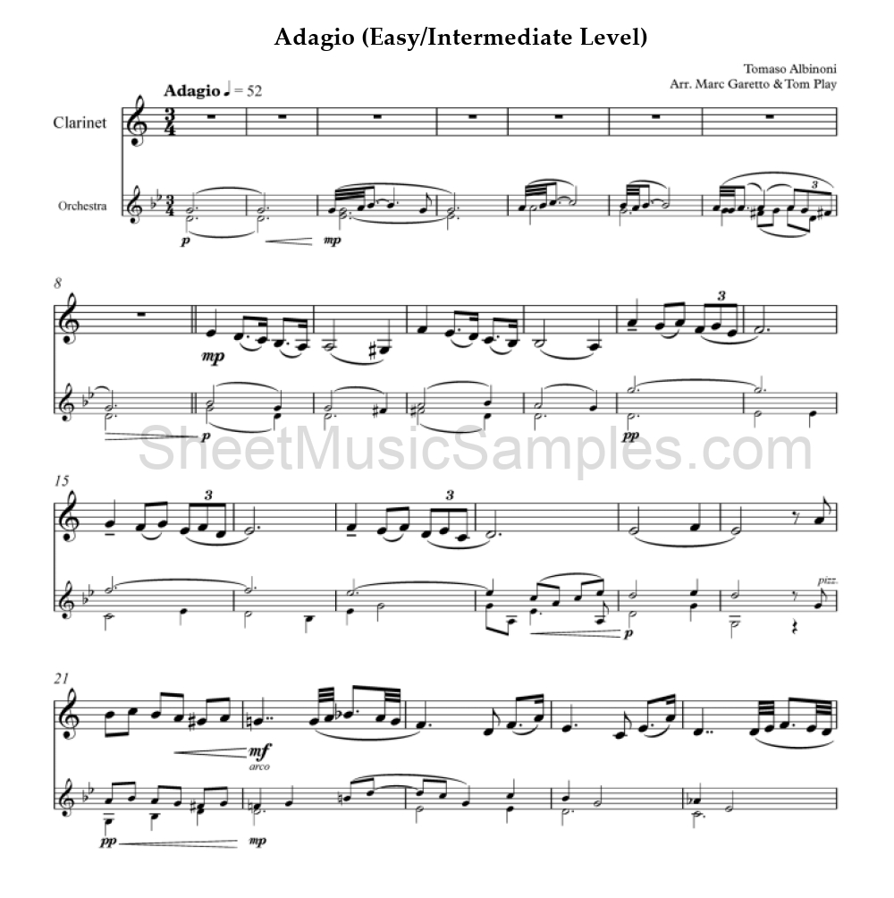 Adagio (Easy/Intermediate Level)