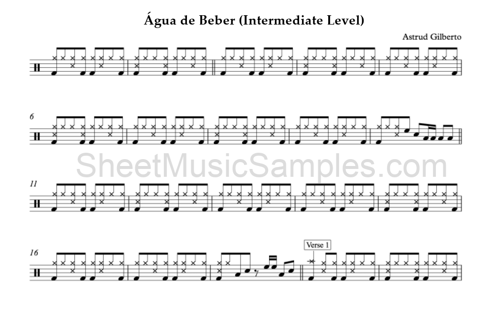 Água de Beber (Intermediate Level)