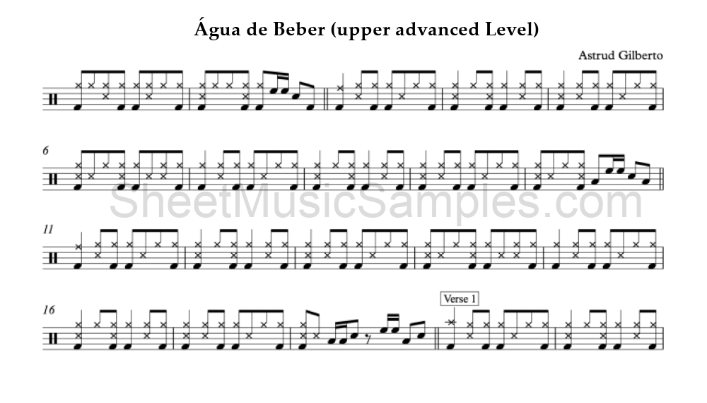 Água de Beber (upper advanced Level)