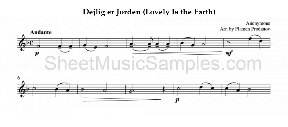 Dejlig er Jorden (Lovely Is the Earth)