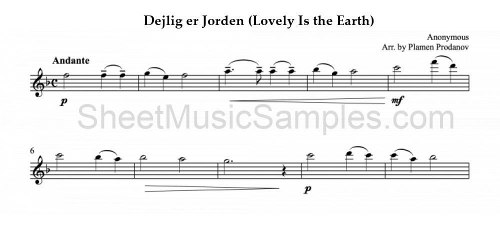 Dejlig er Jorden (Lovely Is the Earth)