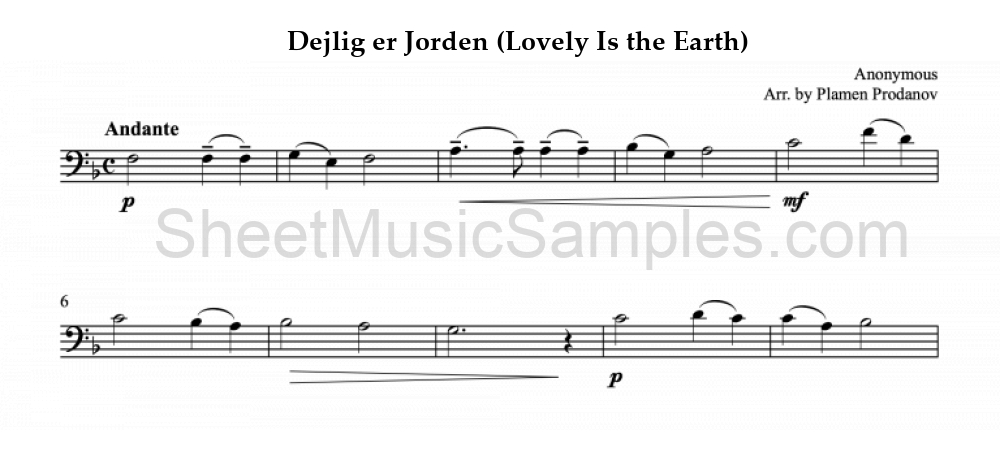 Dejlig er Jorden (Lovely Is the Earth)