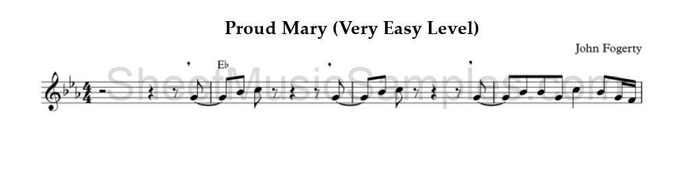 Proud Mary (Very Easy Level)