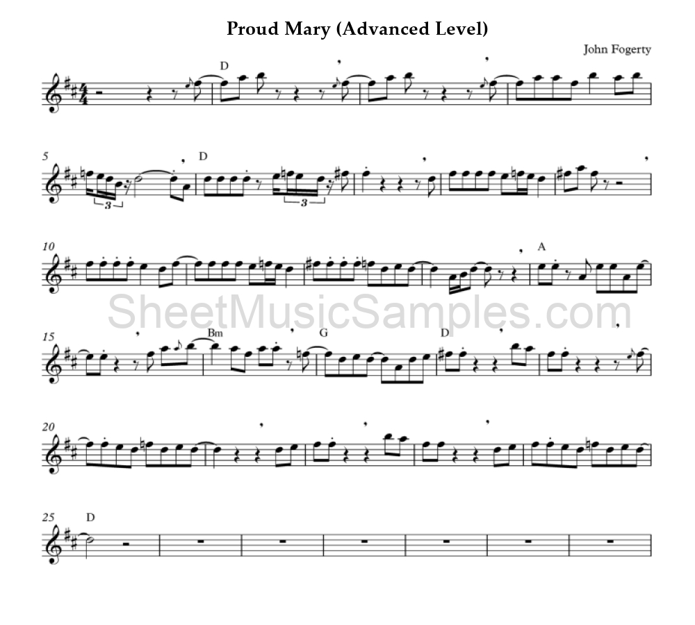 Proud Mary (Advanced Level)