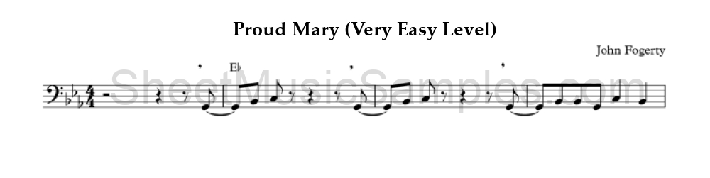 Proud Mary (Very Easy Level)