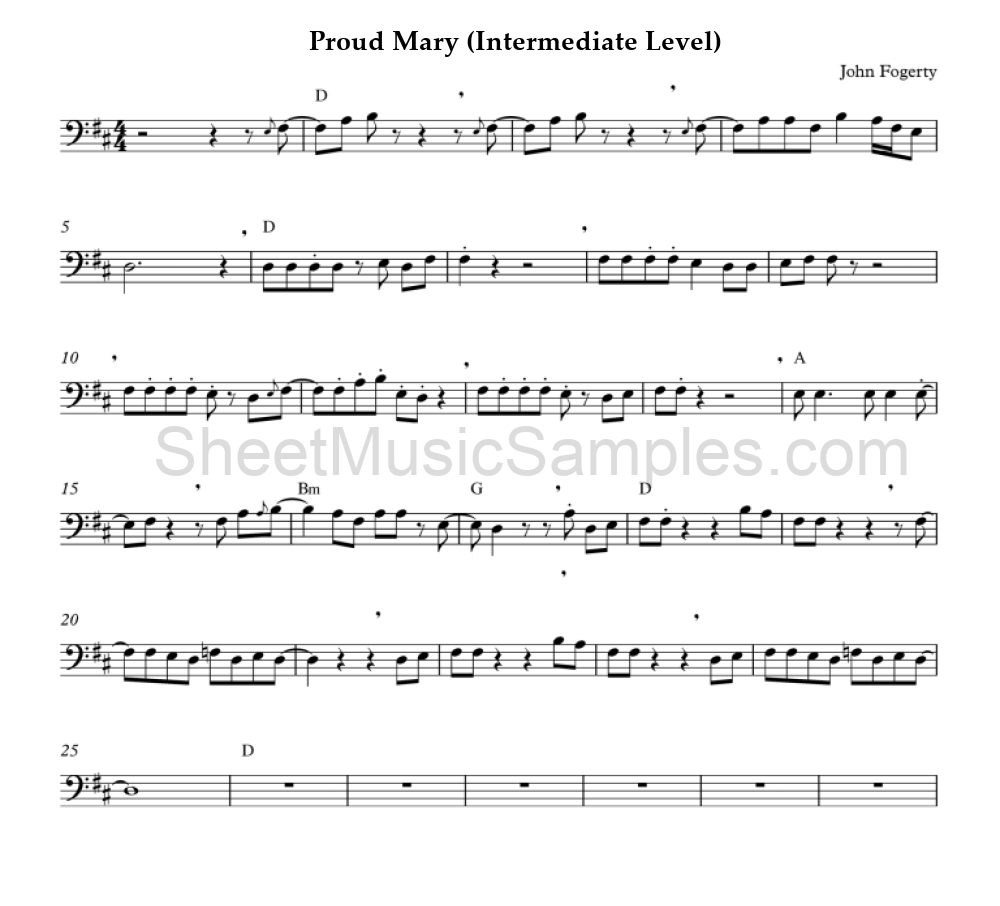 Proud Mary (Intermediate Level)