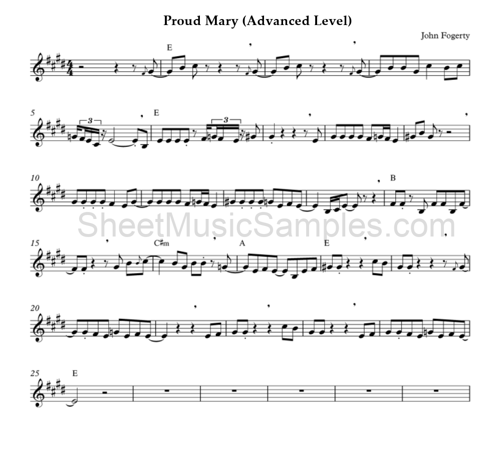 Proud Mary (Advanced Level)