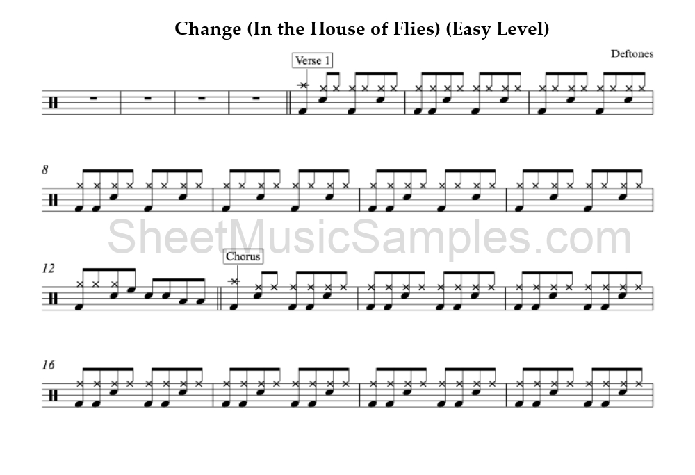 Change (In the House of Flies) (Easy Level)