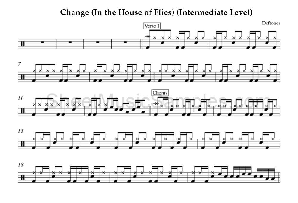 Change (In the House of Flies) (Intermediate Level)