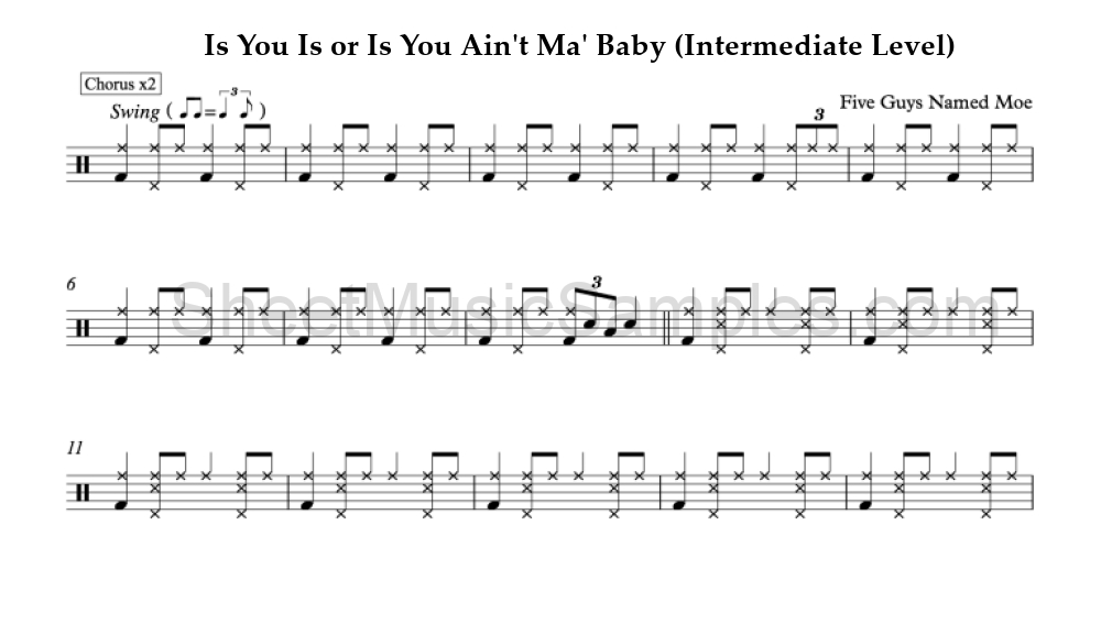 Is You Is or Is You Ain't Ma' Baby (Intermediate Level)