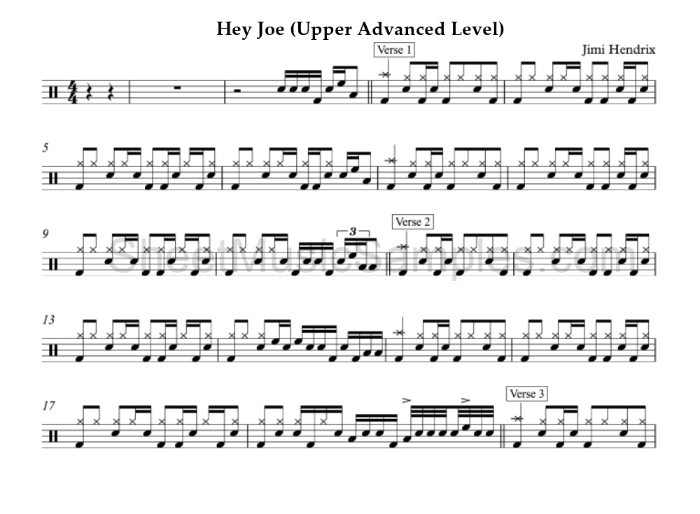 Hey Joe (Upper Advanced Level)