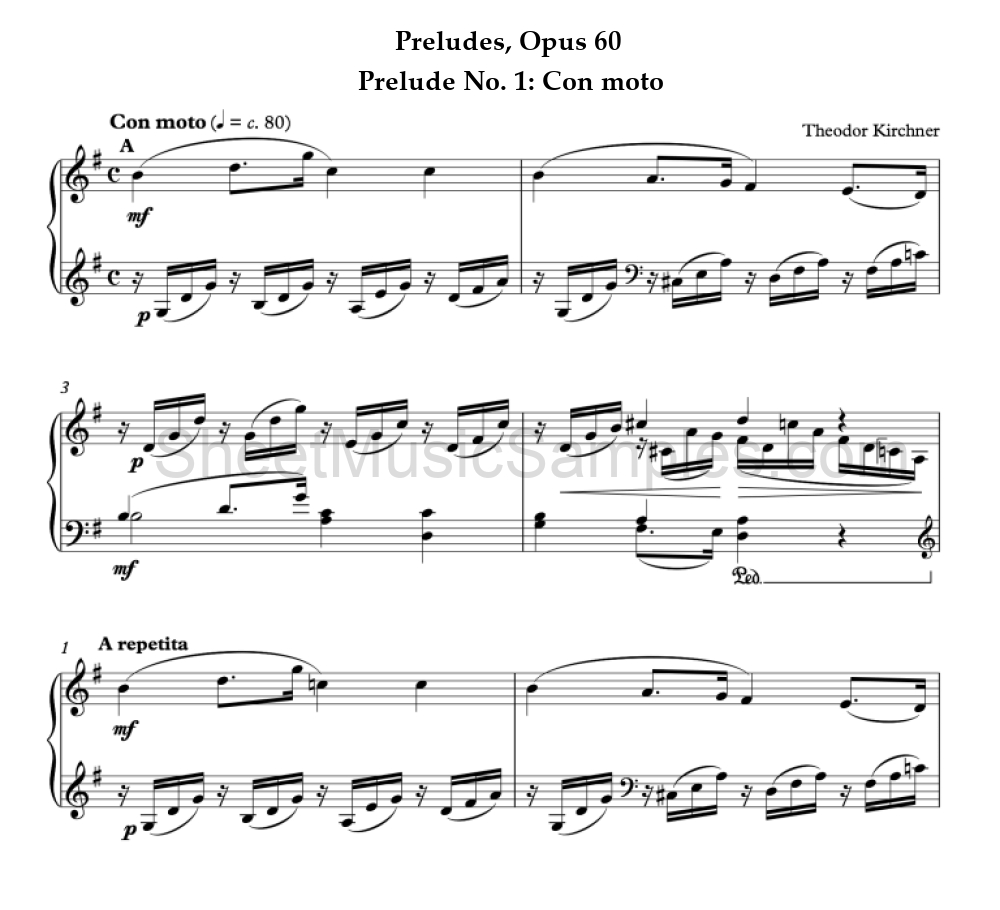 Preludes, Opus 60 - Prelude No. 1: Con moto