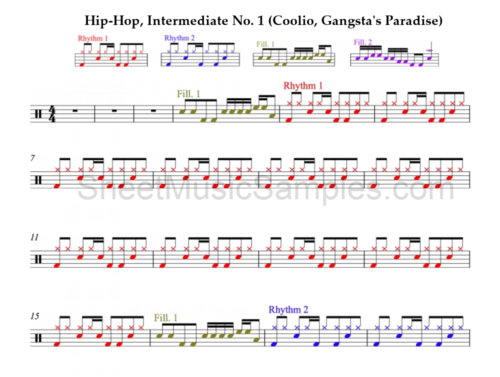 Hip-Hop, Intermediate No. 1 (Coolio, Gangsta's Paradise)