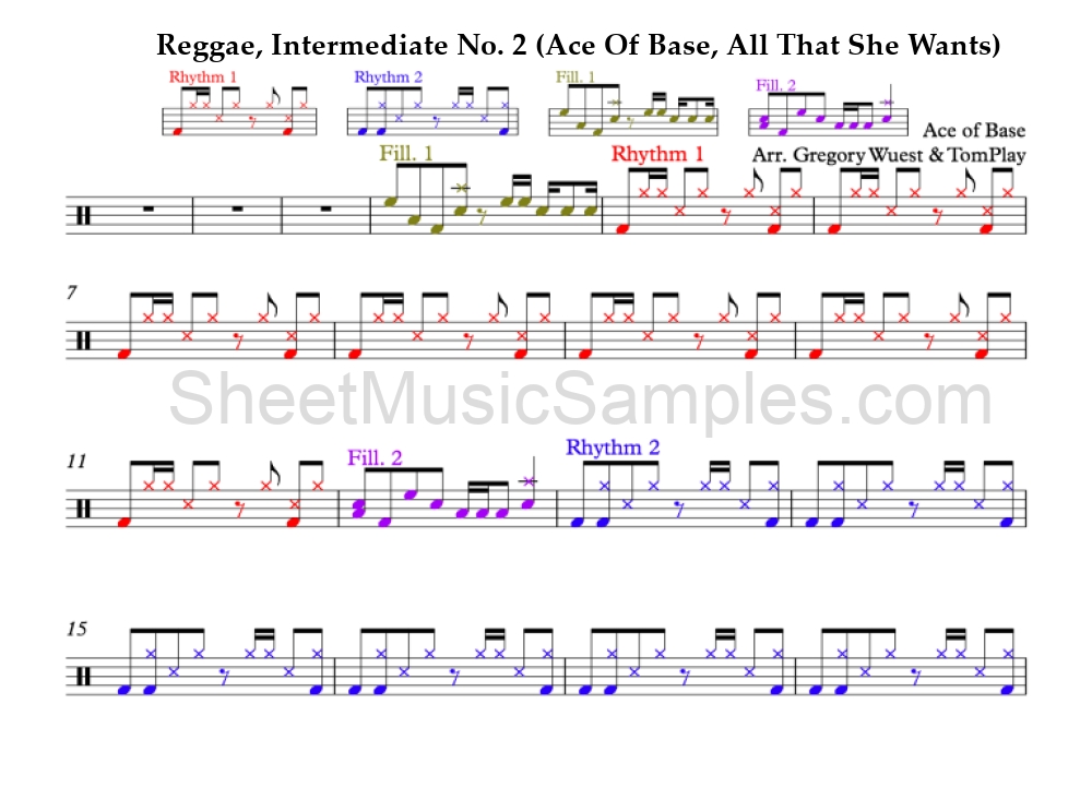 Reggae, Intermediate No. 2 (Ace Of Base, All That She Wants)