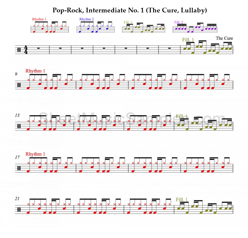 Pop-Rock, Intermediate No. 1 (The Cure, Lullaby)