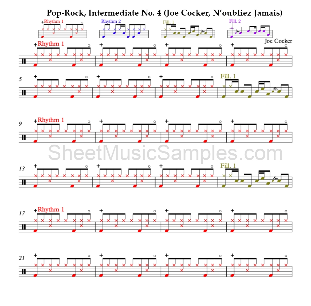 Pop-Rock, Intermediate No. 4 (Joe Cocker, N’oubliez Jamais)