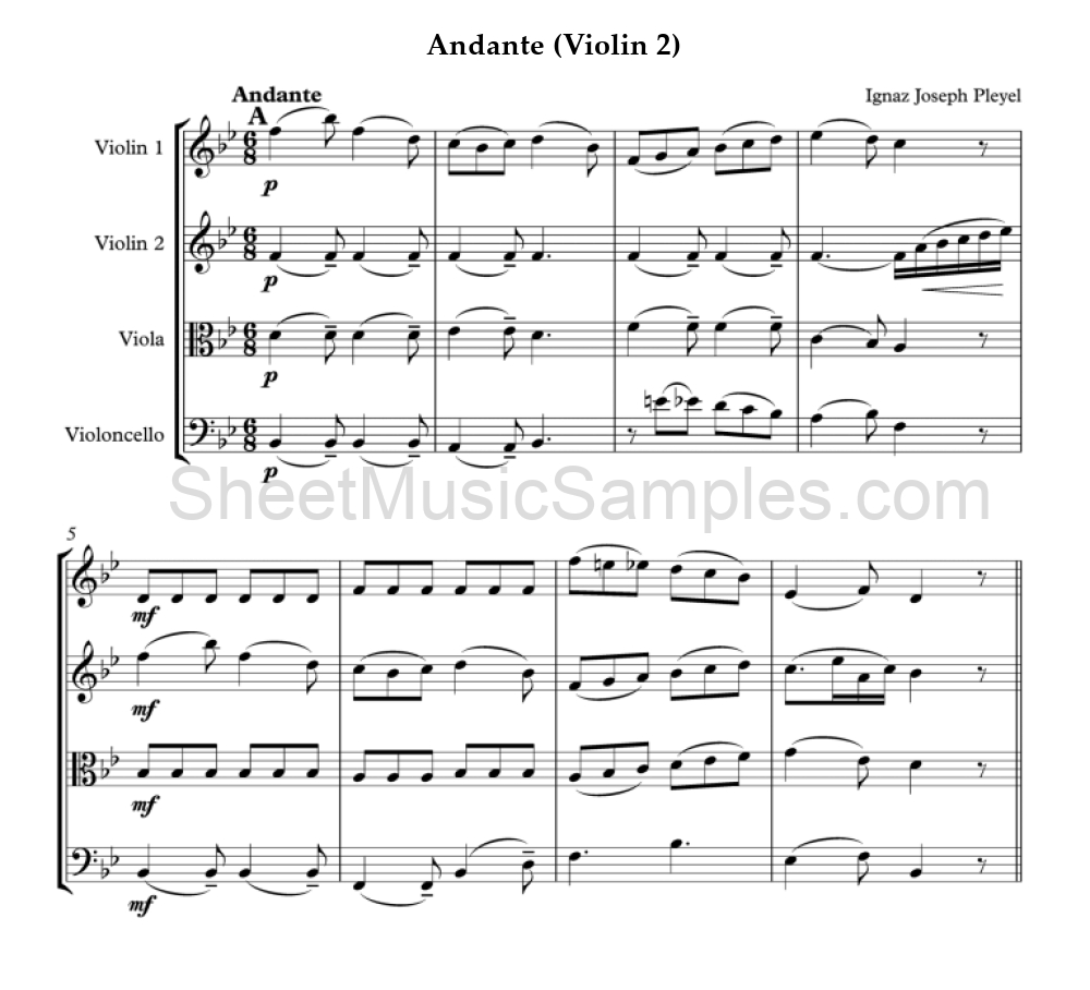 Andante (Violin 2)