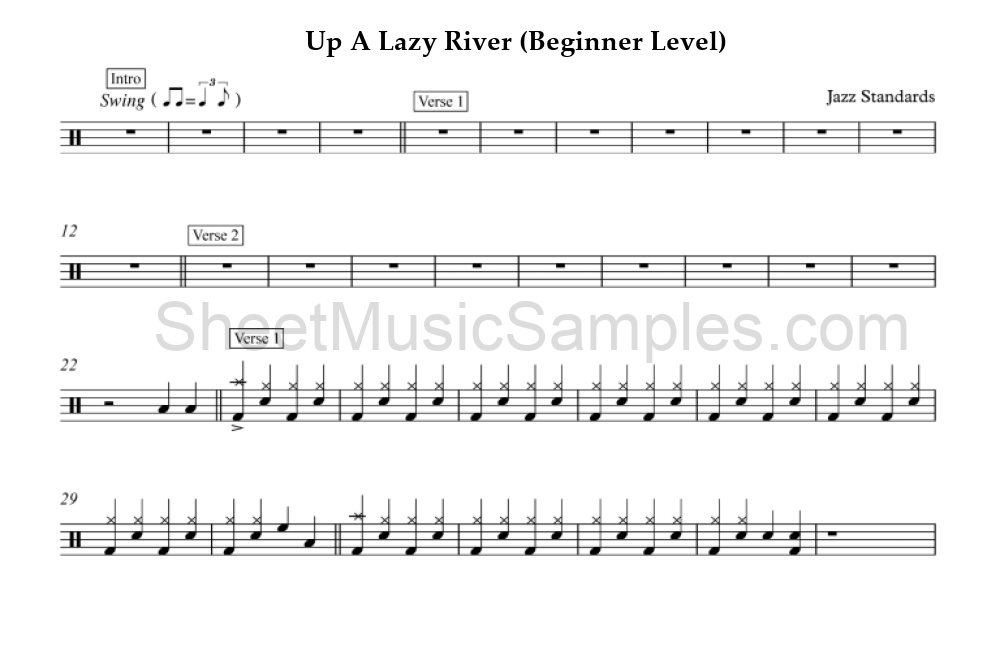 Up A Lazy River (Beginner Level)