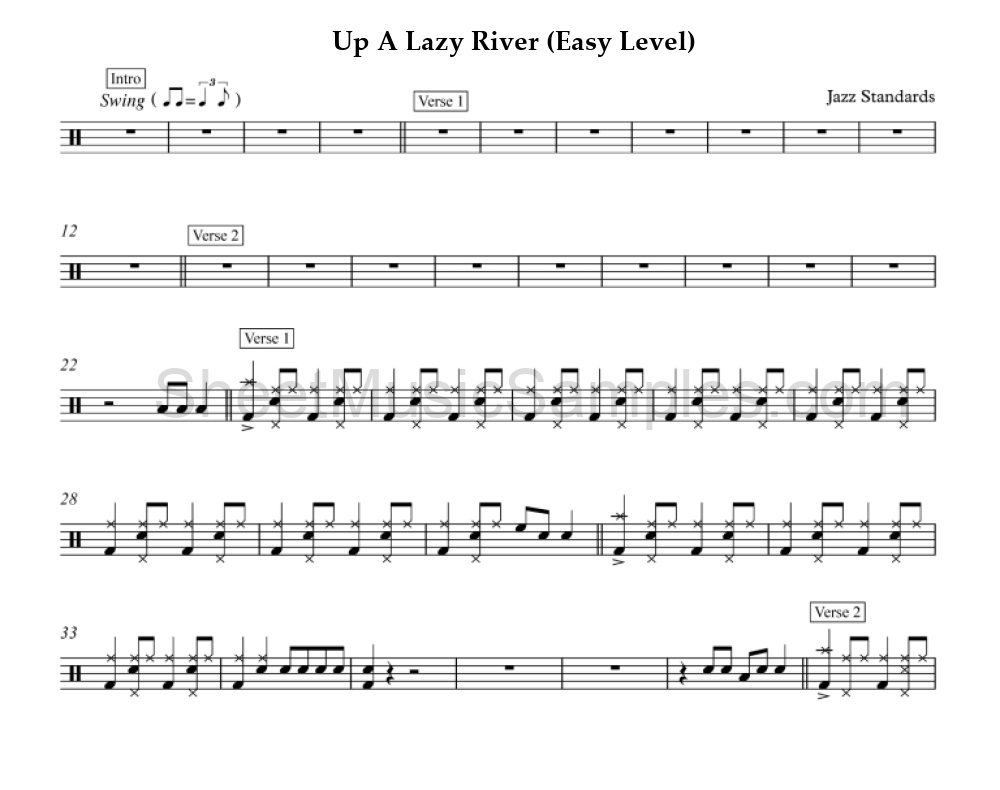 Up A Lazy River (Easy Level)