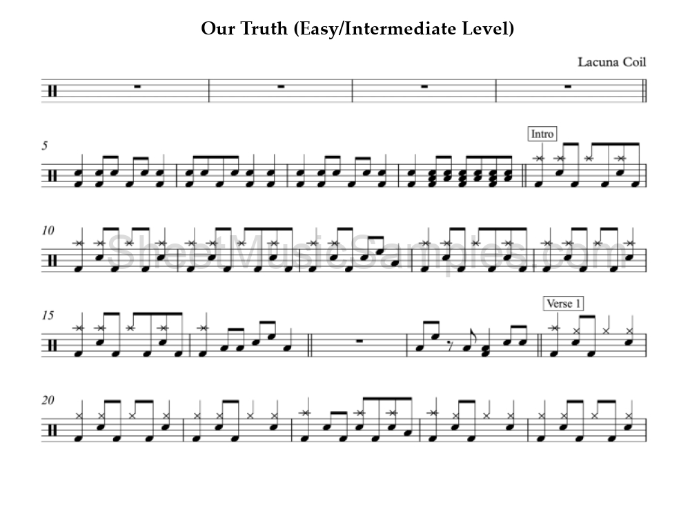 Our Truth (Easy/Intermediate Level)