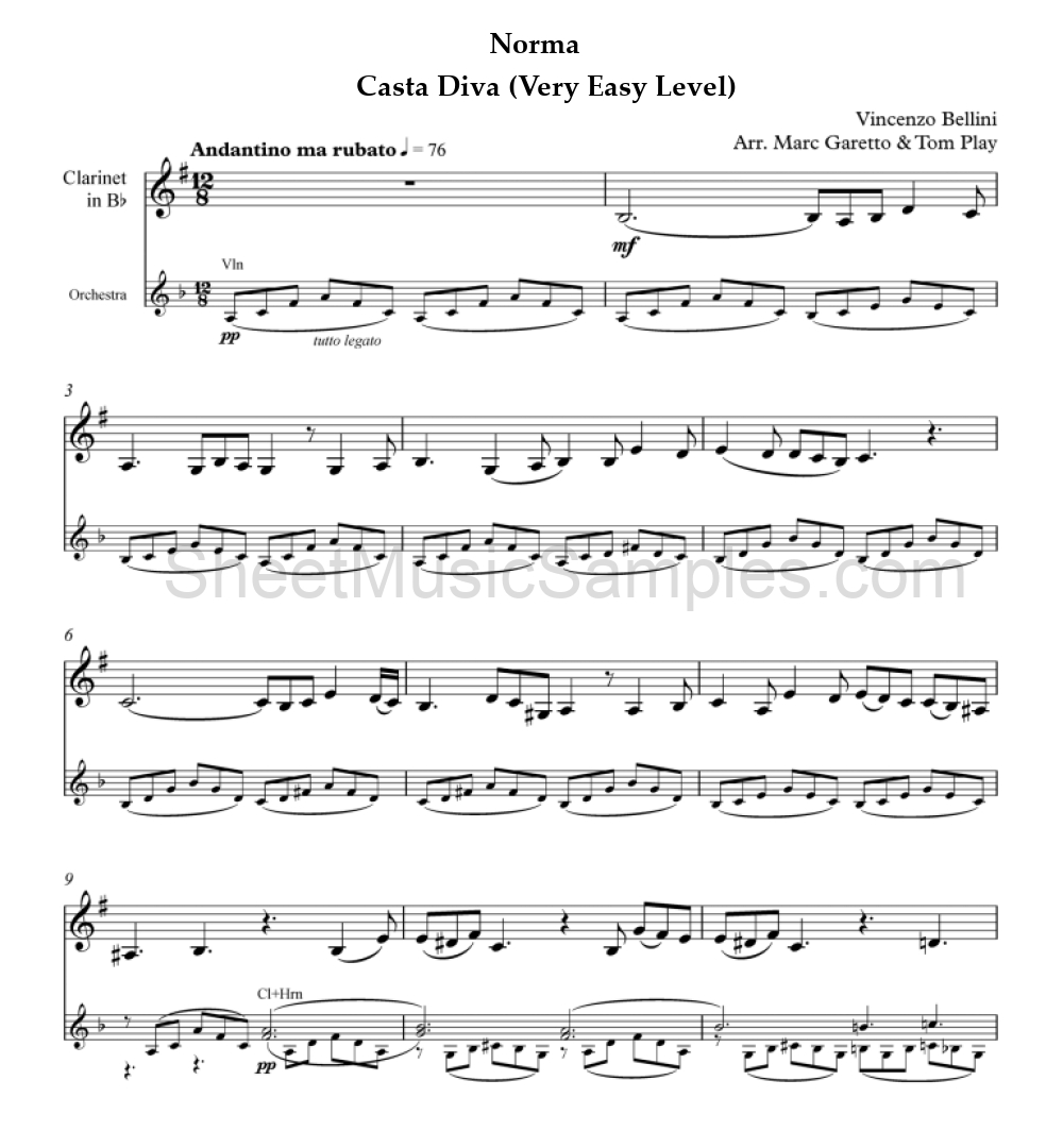 Norma - Casta Diva (Very Easy Level)