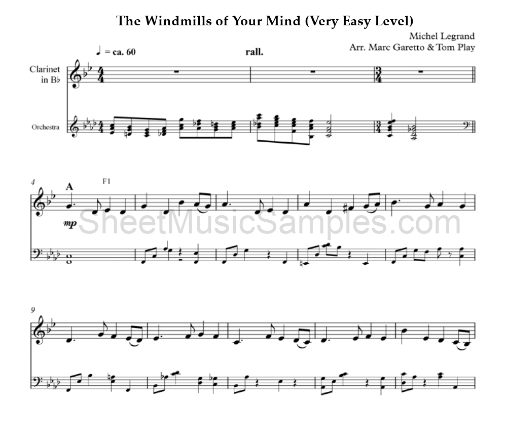 The Windmills of Your Mind (Very Easy Level)