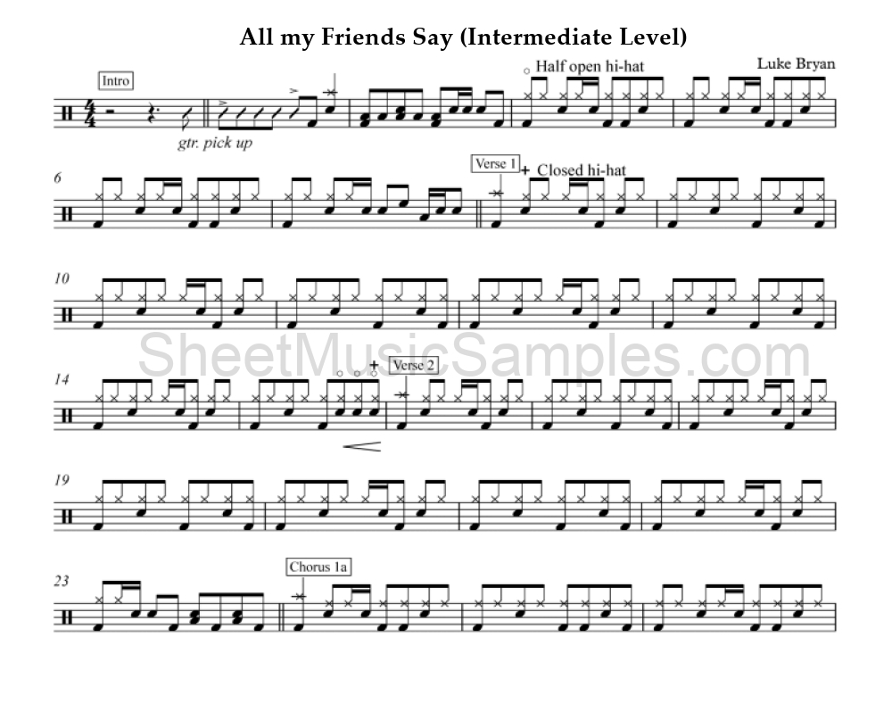 All my Friends Say (Intermediate Level)